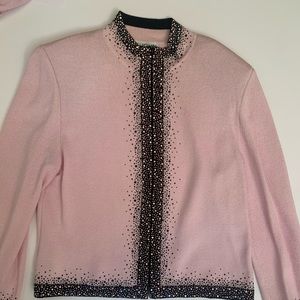 Gorgeous baby pink St. John evening jacket